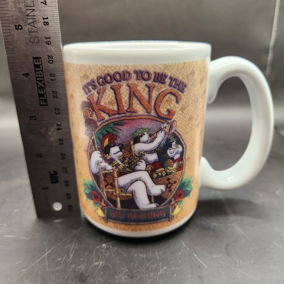 Vintage Big Dogs "It's Good to be the King" Big Kahuna Mug - Picture 7 of 7